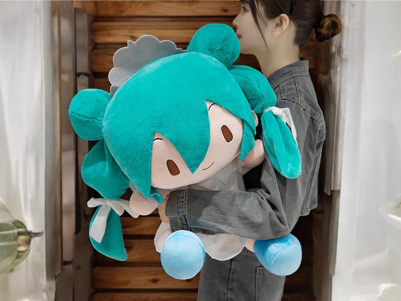 Big size Hatsune Miku plush toy cute anime stuffed doll