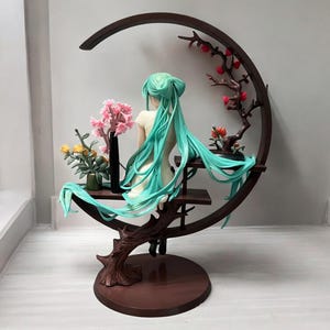 Kawaii Hatsune Miku anime figure Christmas ornament gift