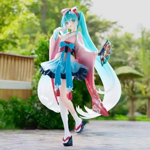 20cm Hatsune Miku Anime Figure – Kimono Kawaii Girl Figurine, PVC Collectible Action Toy