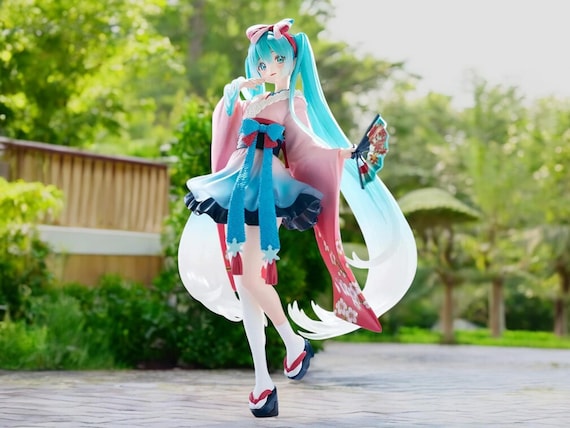 20cm Hatsune Miku Anime Figure – Kimono Kawaii Girl Figurine, PVC Collectible Action Toy