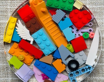 Dessous de verre/presse-papier Lego Bricks personnalisés