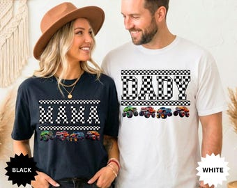 Monster Truck Mama Mini Shirt Pit Crew Shirt Monster Truck Shirt Boy Birthday Party Shirt New Mom Boy Baby Shower Gift Monster Truck Dad Tee