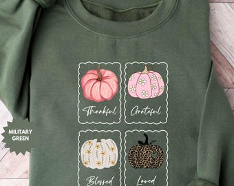 Felpa con cappuccio da donna con scritta "Grateful Thankful Blessed Loved" e scritta "Ringraziamento", per la stagione calda