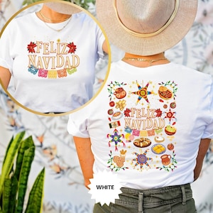 Feliz Navidad Shirt, Mexico Christmas Shirt, Pan Dulce Shirt, Feliz Navidad Mexicana, Rosca Lover Shirt, Comida Mexicana Tee, Merry Xmas
