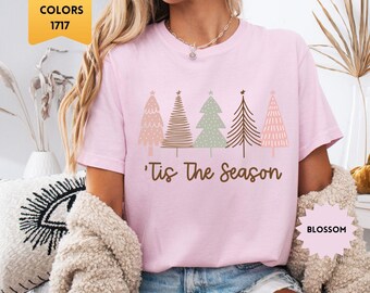 Comfort Colors® Tis the Season T-shirt, Christmas Tree Tee, Holiday Cozy T-shirt, Xmas Vibes Shirt