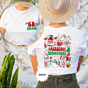 Krankenschwester Weihnachten T-Shirt, Notaufnahme Sweatshirt, ER Crew Shirt, Notaufnahme Weihnachten Shirt, Weihnachtsschwester T-Shirt, Pflegeleben