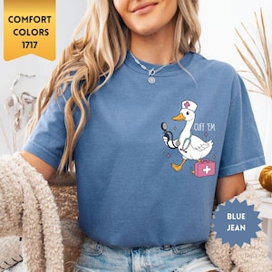 Comfort Colors Nurse Shirt Funny, Silly Goose Nurse Shirt, ER Nurse TShirt, RN Nurse Shirt Cuff Em Nurse Practitioner Tee Nurse Appreciation