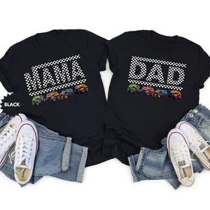 Monster Truck Mama Mini Shirt Pit Crew Shirt Monster Truck Shirt Boy Birthday Party Shirt New Mom Boy Baby Shower Gift Monster Truck Dad Tee