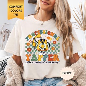 Camiseta Comfort Colors® para terapia da fala, camiseta para fonoaudiólogo, camiseta para fonoaudiólogo estético, camiseta para fonoaudiólogo, camiseta profissional para yapper