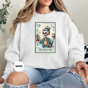 Sudadera Dance Mom, Carta del Tarot del esqueleto de Dance Mom, Sudadera con capucha Dance Mom, Suéter Dance Comp, Regalo del Día de la Madre, Regalo divertido para mamá