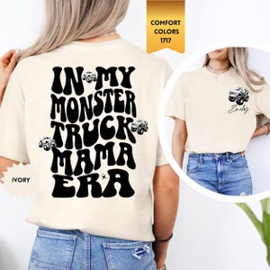 Comfort Colors Custom Monster Truck Mama Shirt, Pregnant Mom Shirt, Monster Truck Shirt, Boy Birthday Party, New Mom Shirt, Baby Shower Gift