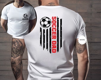 Custom Soccer Dad Shirt, Personalized Gift for Fathers Day, Sports Dad Gift Idea, Soccer Lover Gift, Game Day Sweatshirt, Soccer Fan Gift