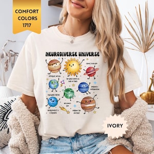 Comfort Colors® Autism Awareness Shirt, Neurodiverse Universe Shirt, Sped Teacher Shirt, Space Neurodiversity Shirt, Special Education Shirt