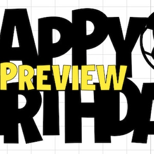 Happy Birthday Football Soccer Footballer Player Cake Topper SVG File Digital Download