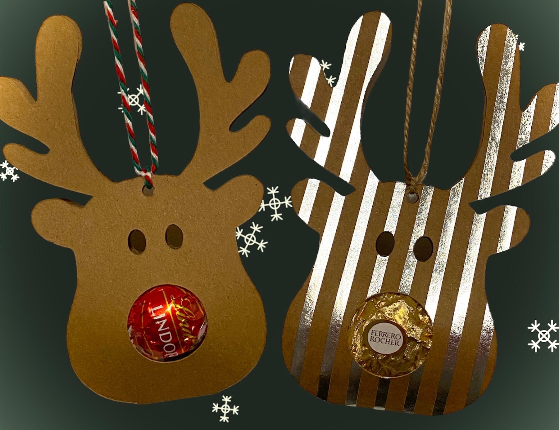 Reindeer Chocolate Lindt Lindor Truffle Ferrero Rocher Holder Christmas Reindeer Chocolate Lindt Lindor Truffle Ferrero Rocher Holder Christmas