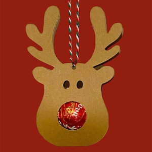 Reindeer Chocolate Lindt Lindor Truffle Ferrero Rocher Holder Christmas Tree Decoration SVG Digital Download