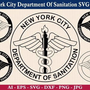 NYC Department of Sanitation SVG Bundle, Vector Files (Digital Download)