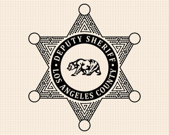Los Angeles County Deputy Sheriff's Badge Svg Bundle, LA