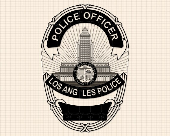 LAPD警察官バッジSVGバンドル、ロサンゼルス警察カットファイル - Etsy