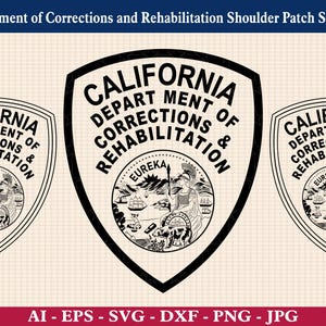 California Department of Corrections Patch SVG Bundle (Cut Files)