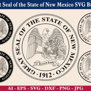 New Mexico State Seal Svg - Etsy