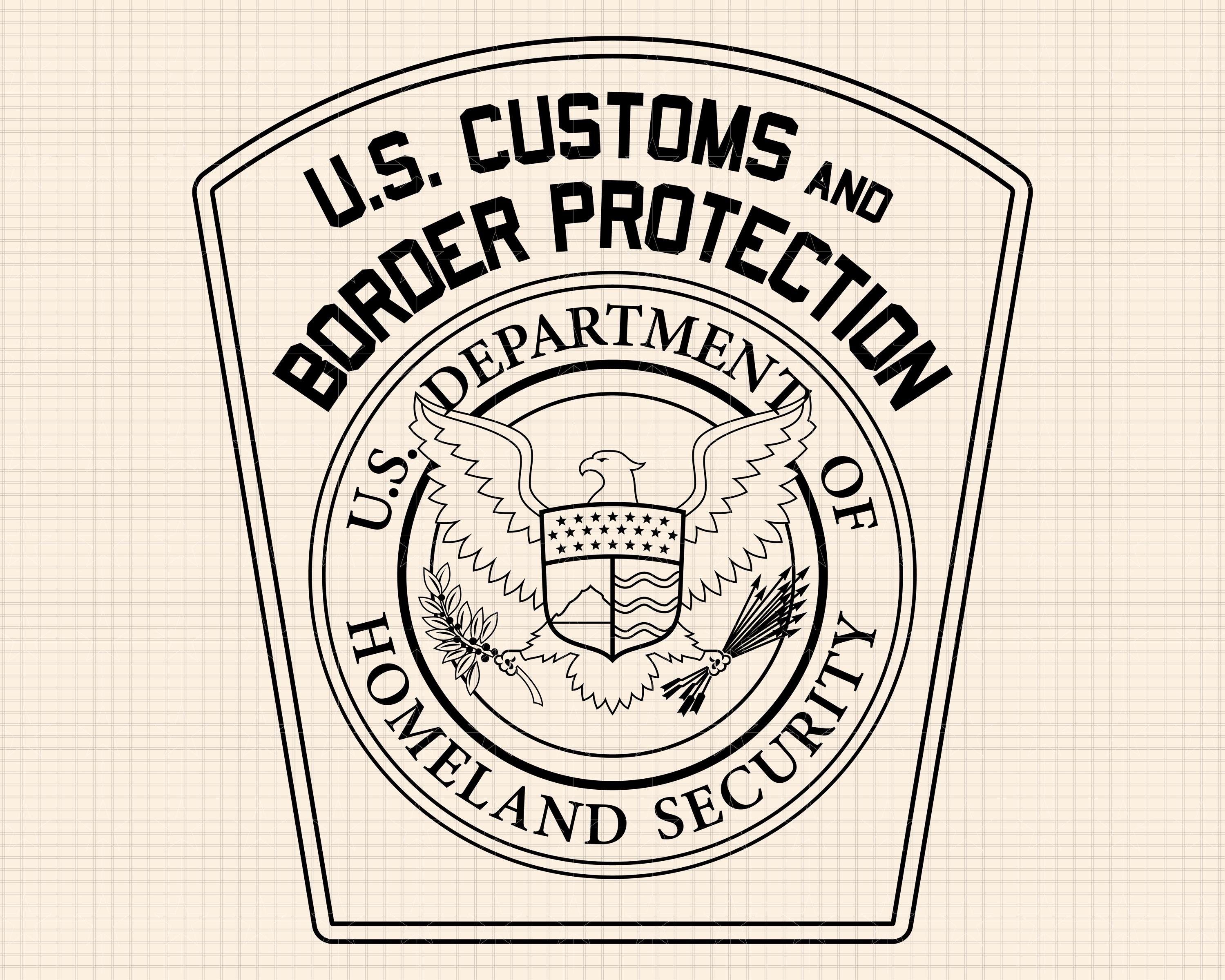 米国税関・国境警備局パッチSVGバンドル - Etsy 日本