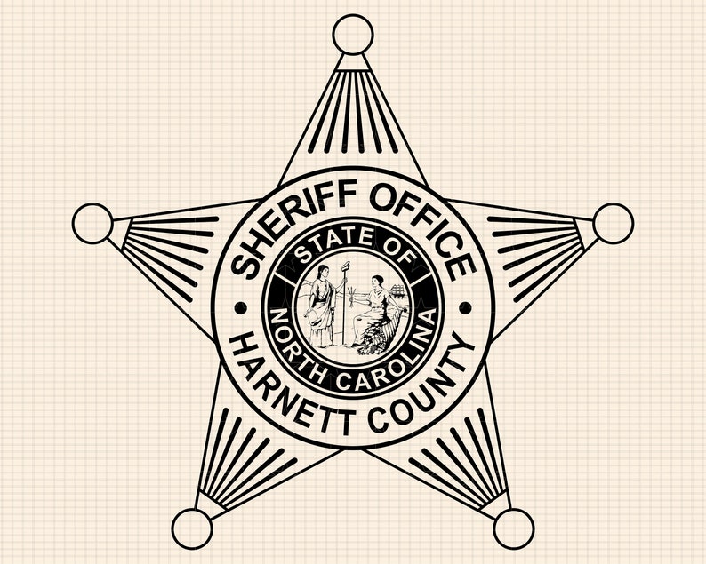 Harnett County Sheriff Badge SVG Bundle, North Carolina Seal (digital ...