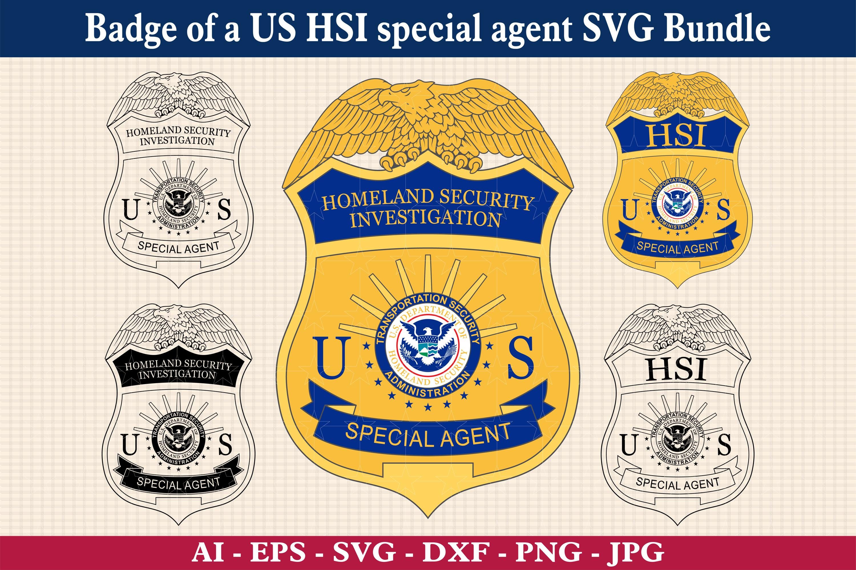Immigration Inspector Us Federal Police Badges U.S. Immigration And