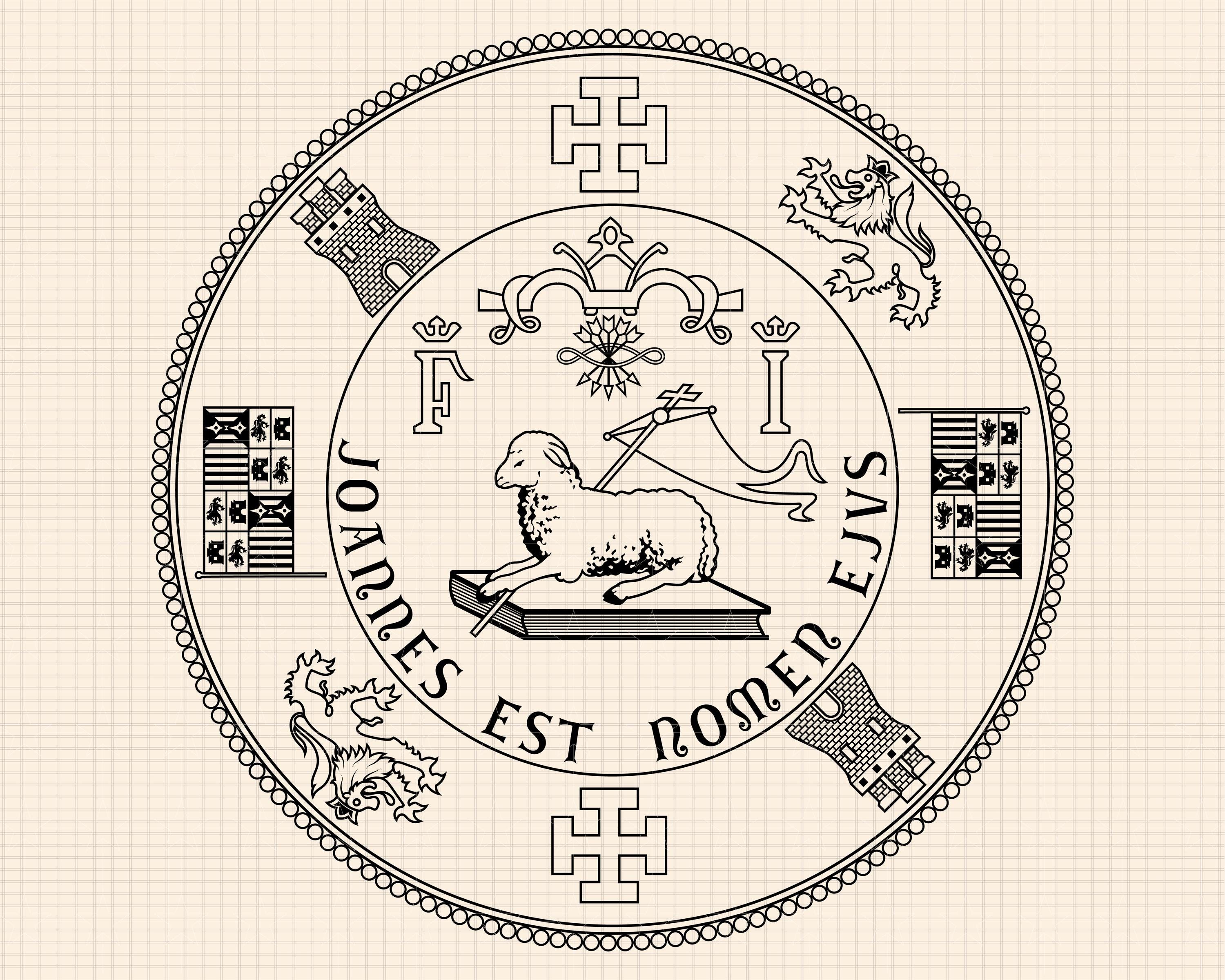 Puerto Rico Seal SVG Bundle, Commonwealth Emblem Vector Cut File ...