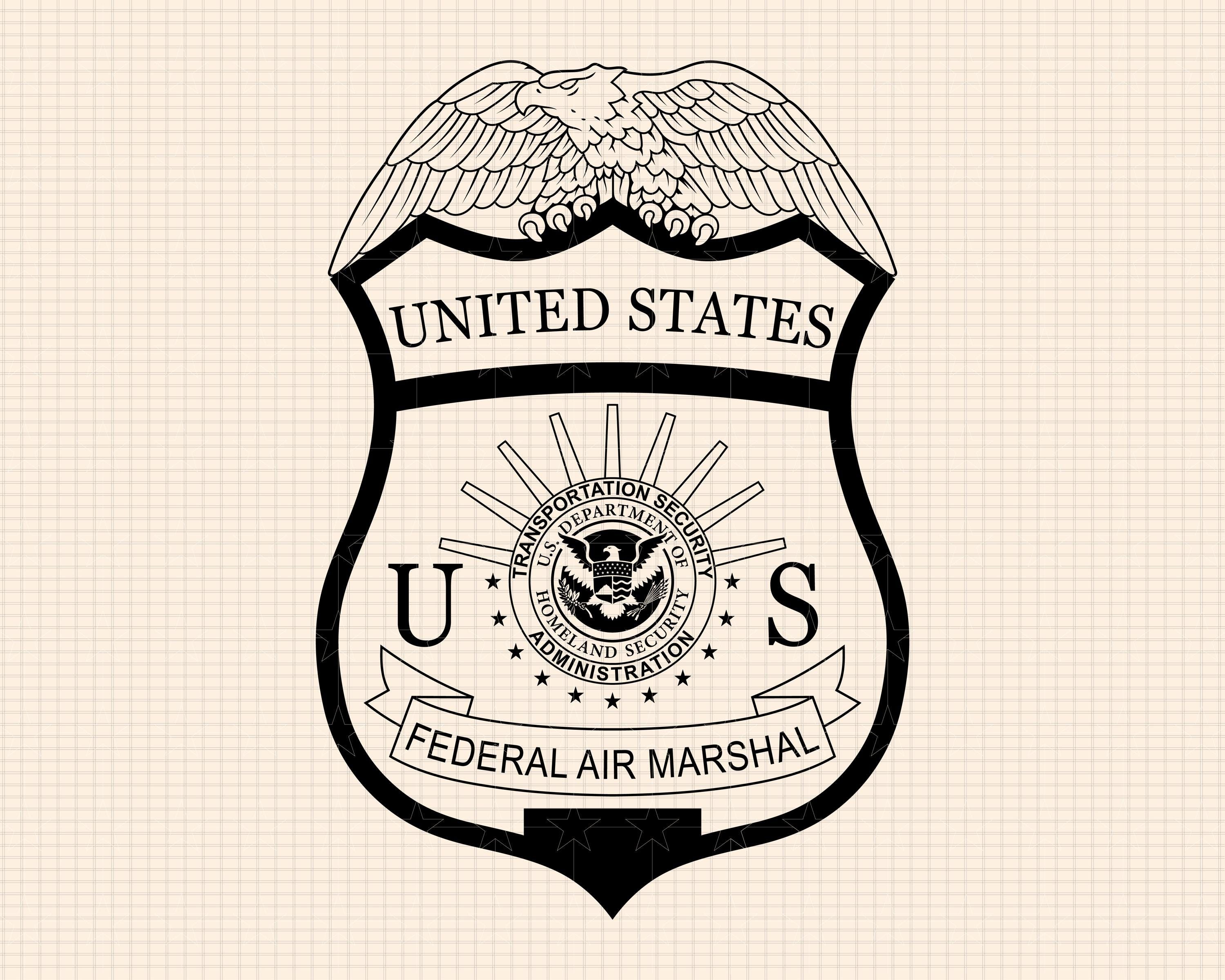 The Badge of the US Federal Air Marshal Service SVG Bundle