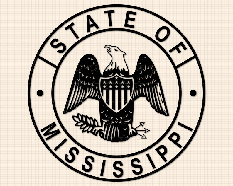 Mississippi State Seal SVG Bundle, Great Seal of Mississippi PNG Bundle