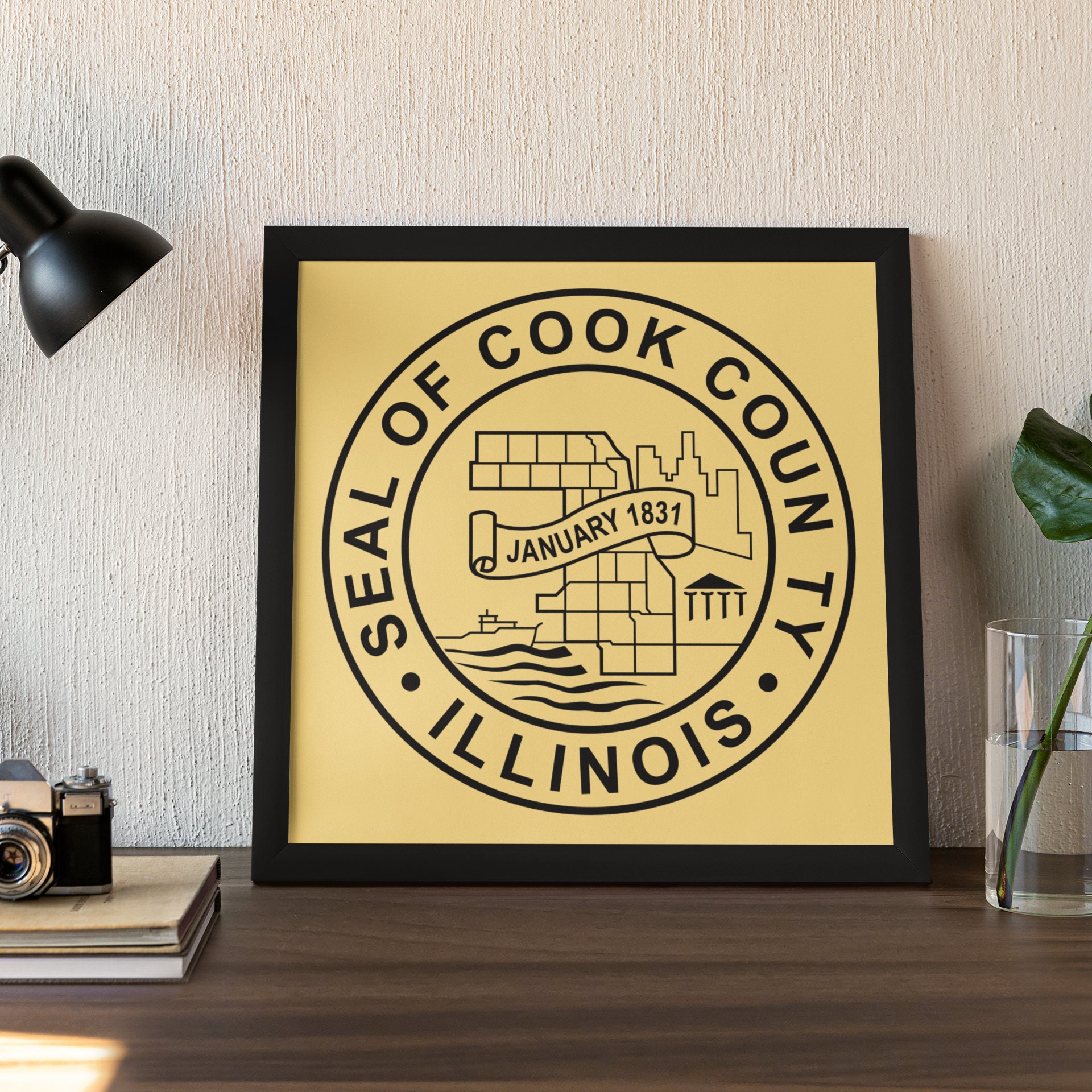 Cook County Illinois Seal SVG Bundle, Seal of Cook County Svg, Cook IL