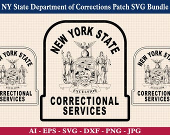NY-state-correctional-services☆qm-1 NY State Department of Correctional Services Officer Badge
