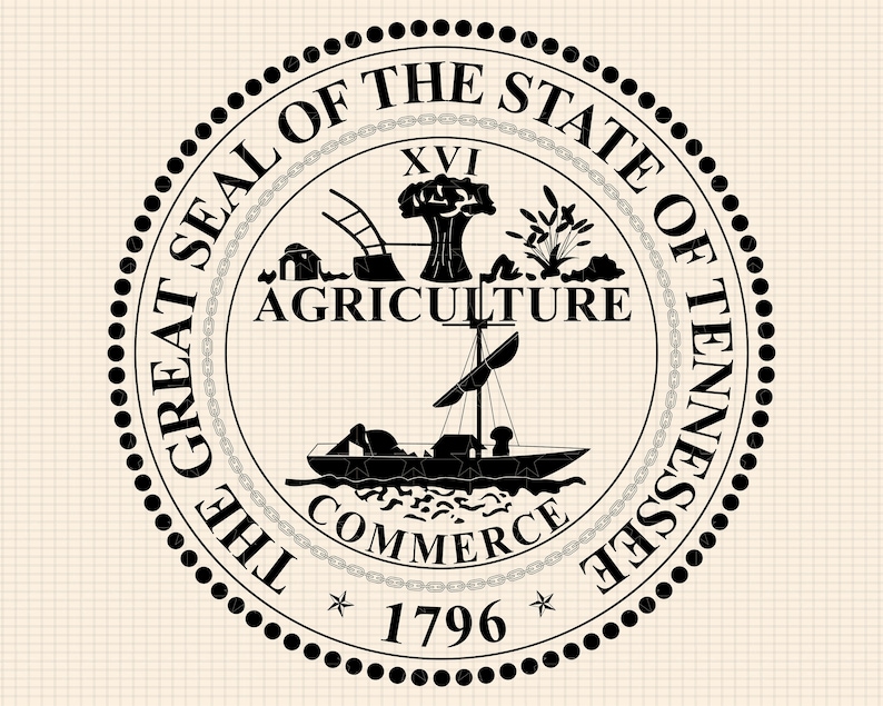 The Great Seal of Tennessee SVG Bundle, the Great Seal of the State of ...
