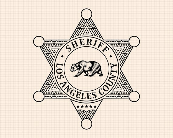ロサンゼルス郡保安官バッジ SVG バンドル、ロサンゼルス郡保安官