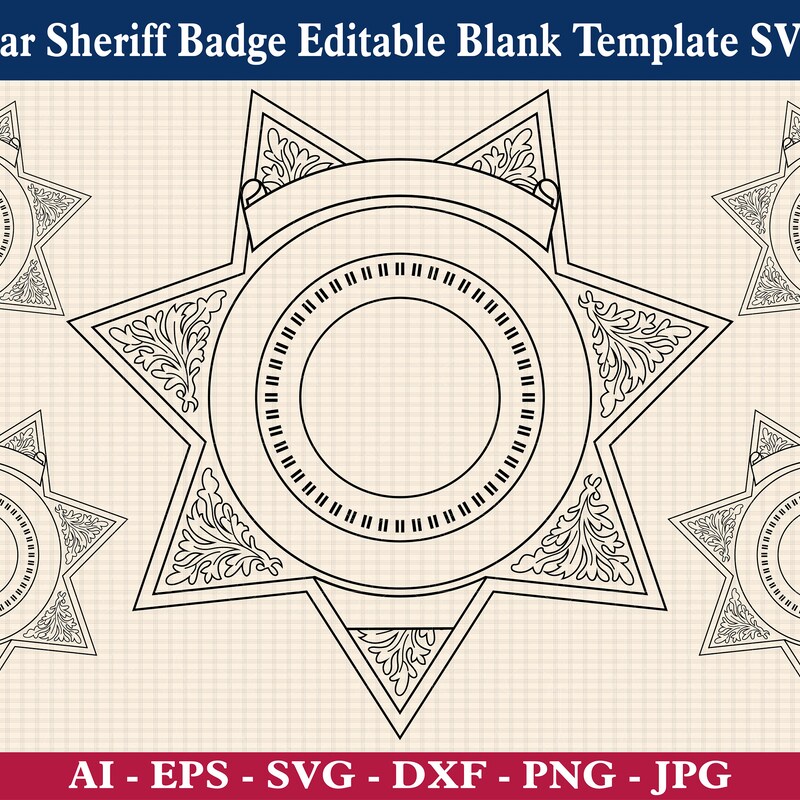 Police Badge Svg - Etsy
