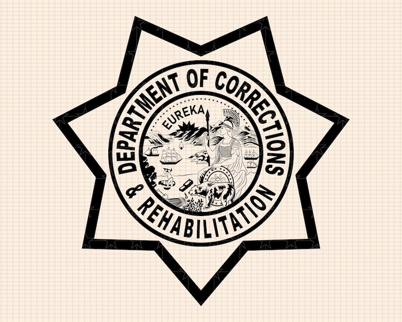 CDCR Badge Patch SVG Bundle, California Department of Corrections Cut ...
