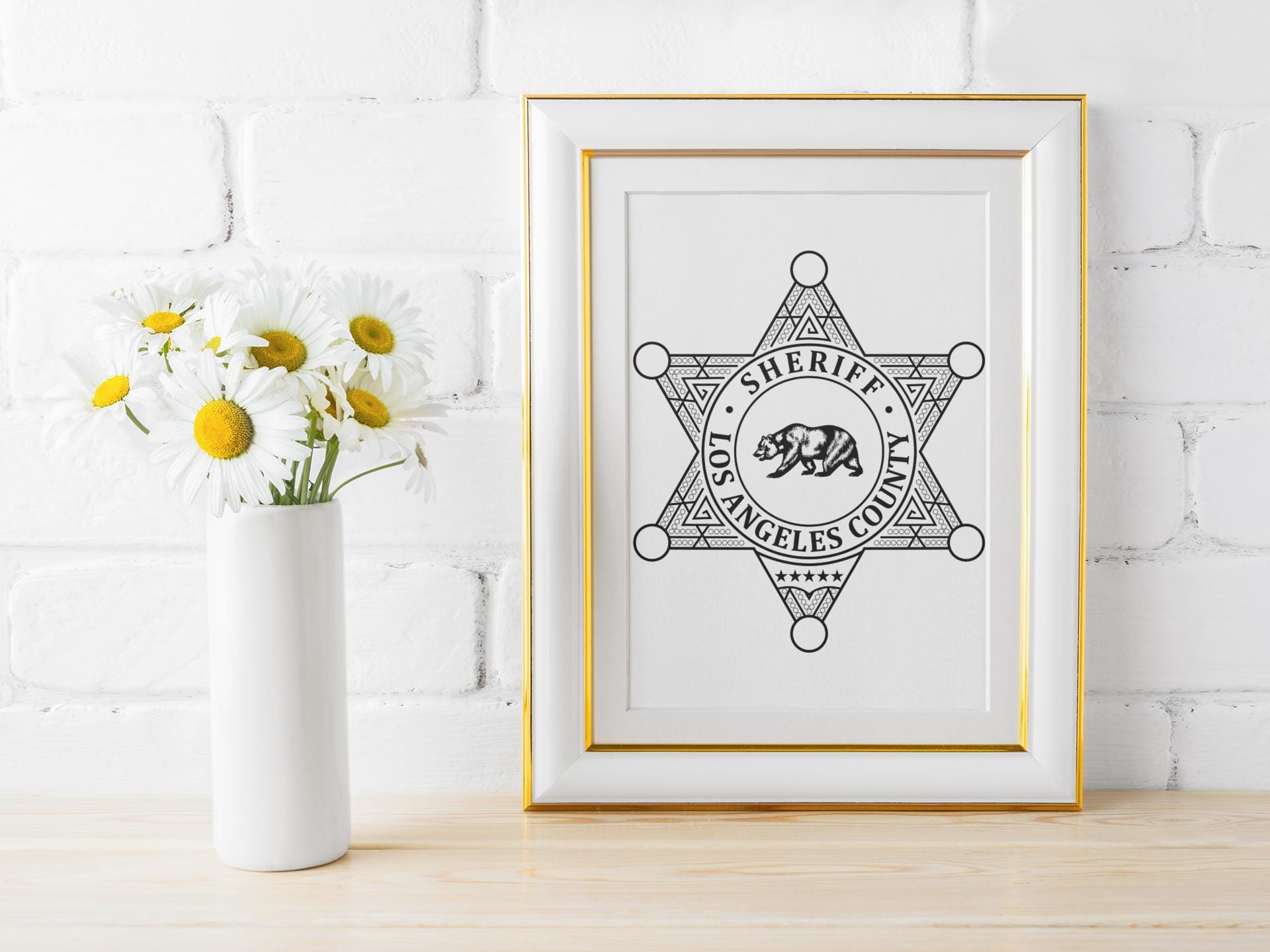 ネット販売 LASD ロサンゼルス郡保安官補 バッジ シェリフ