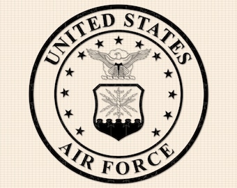 US Air Force Emblem SVG Bundle, Seal, Logo, Patch Cut Files (Digital Download)
