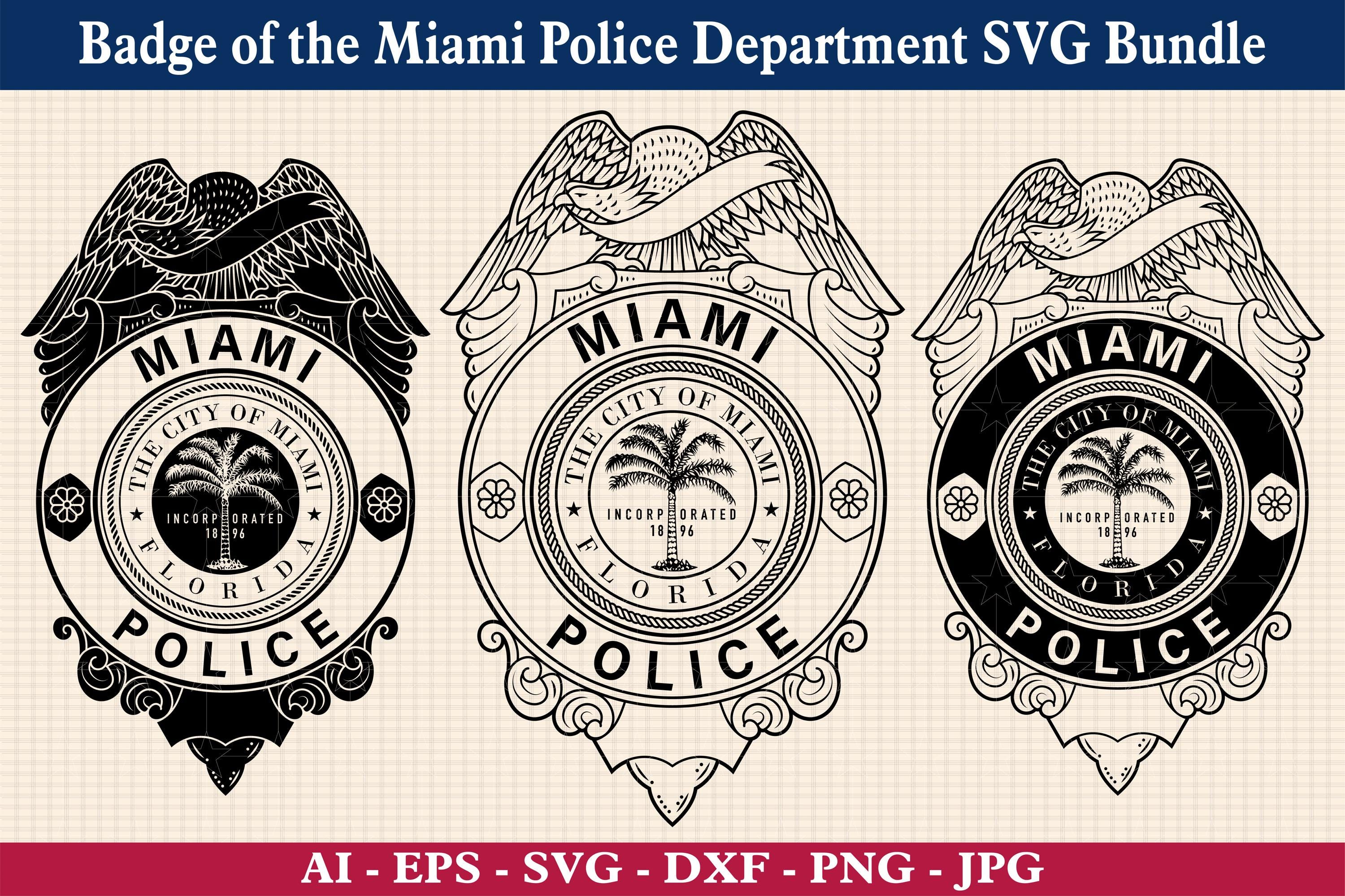 お見舞い Miami police badge - Etsy 日本 個人装備