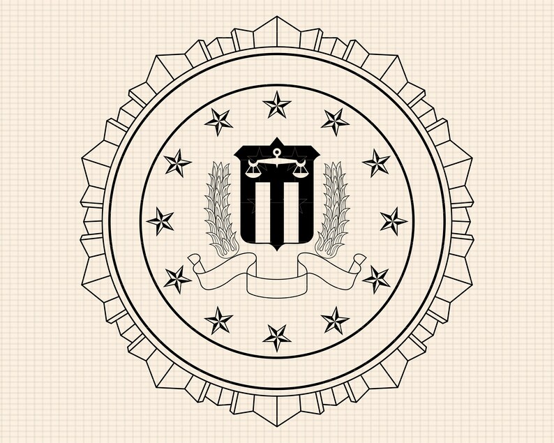 The Seal of the Federal Bureau of Investigation SVG Bundle, Department