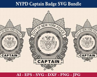 ニューヨーク市警察 キャプテンバッジ旧型 NYPD ニューヨーク市警 Captainランク レプリカバッジ ポリス