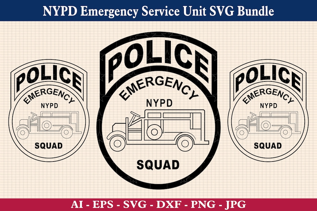 New York City Police Department Emergency Service Unit SVG Bundle