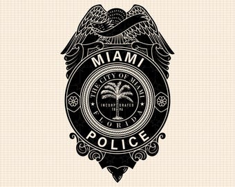 マイアミ警察バッジSVGバンドル、MPD記章ベクター（カットファイル