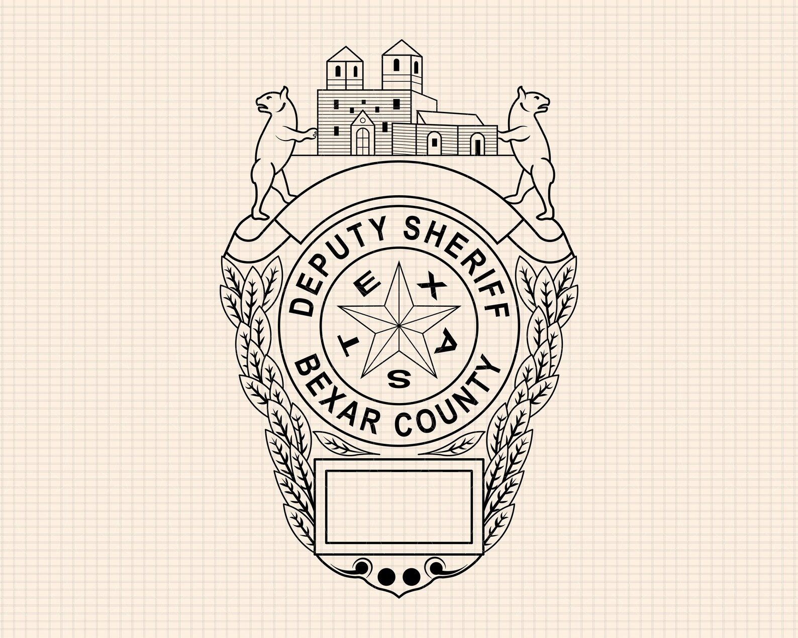 Texas Bexar County Sheriff Badge SVG Bundle, Cut Files - Etsy