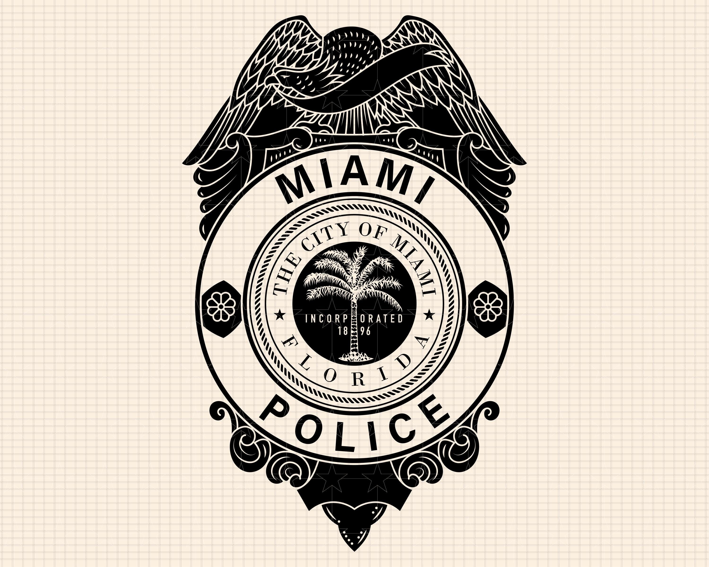 【レプリカ】マイアミ郡警察 ポリス バッジ MIAMI VICE Dade County (Don Johnson) Sonny Crockett 