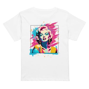 Marilyn Monroe pop art style women’s high-waisted t-shirt