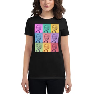 Women&#39;s short sleeve t-shirt - Marilyn Monroe Pop Art style