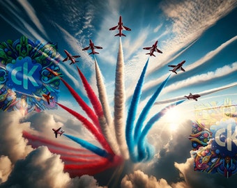 Red Arrows Performing