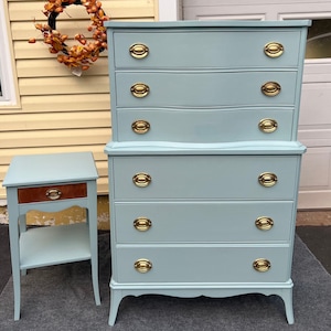 Refinished Dresser & Nightstand